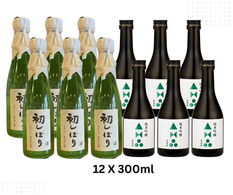 群馬泉 初榨 (300ml) x6 金水晶 純米吟釀 (300ml) x6